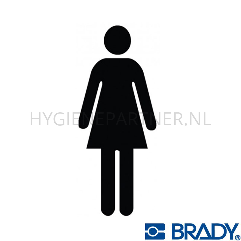 SB051059 Sticker damestoilet PIC 456 75x150 mm